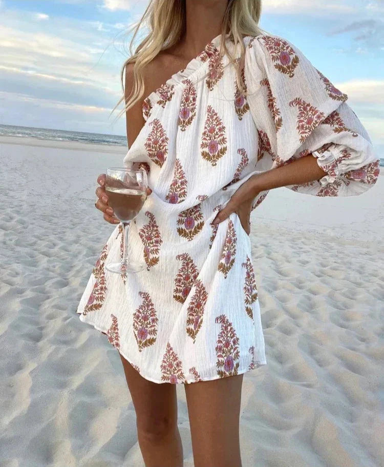 Elegantes Emma -Florales Minikleid Mit Print Für Frauen