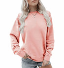 Warmer Weiches Winter Muster Elegante Damen Sweatshirt
