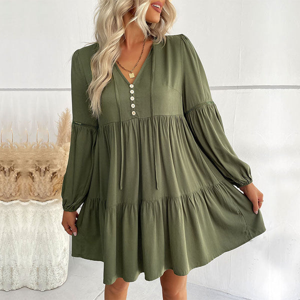 Bequemes Kleid mit Rüschen für dich, schön und verspielt