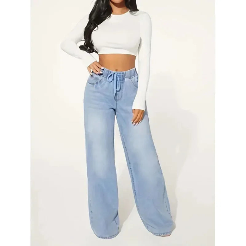 Bequeme Lockere Baggy Jeans Für Damen Alltag Jeans