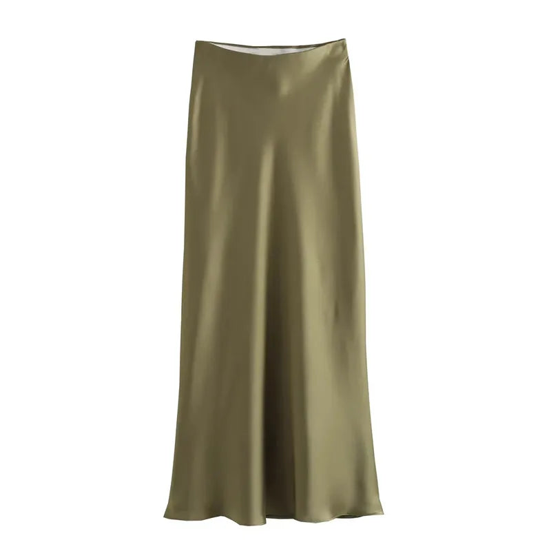 Selma - Luxe Satin Midi Rock (Sophie Edition)