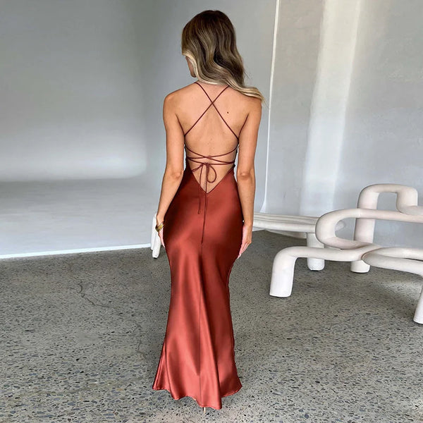 Elegantes Maxikleid mit Seitenschlitz für Damen von Anja