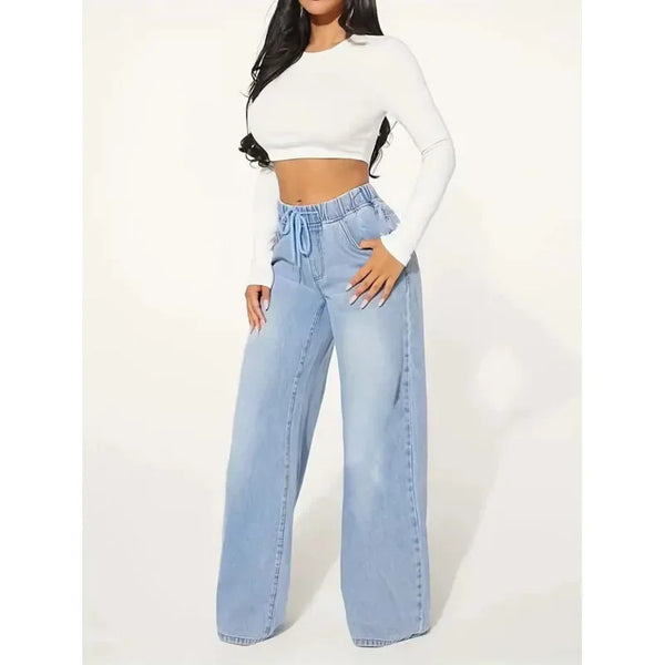 Bequeme Lockere Baggy Jeans Für Damen Alltag Jeans