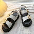 Kuschelige Sandalen mit doppelten Schnallen für dich