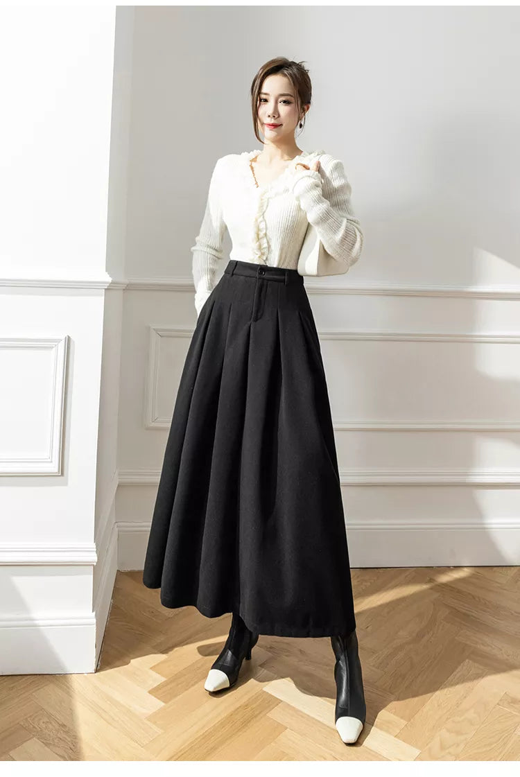 Monika - Eleganter Damenrock aus Wolle für stilvolle Auftritte