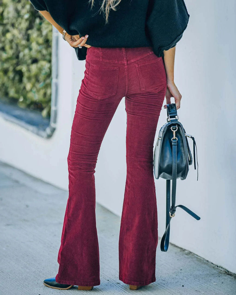 Selena – High-Waist-Flare-Hose für Damen