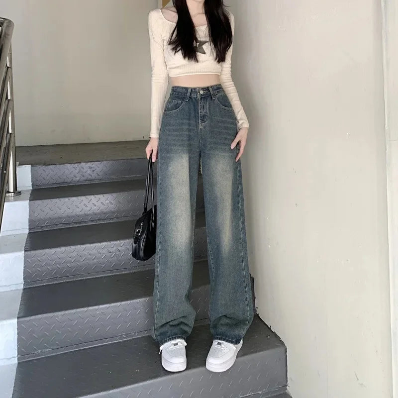 Bequeme, locker sitzende Baggy-Jeans für Damen