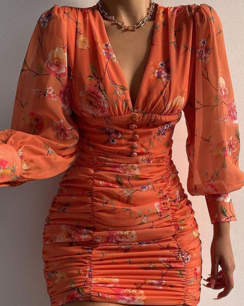 Bequemes und Elegantes Kleid mit Abstraktem Print für dich