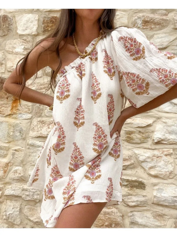 Elegantes Emma -Florales Minikleid Mit Print Für Frauen