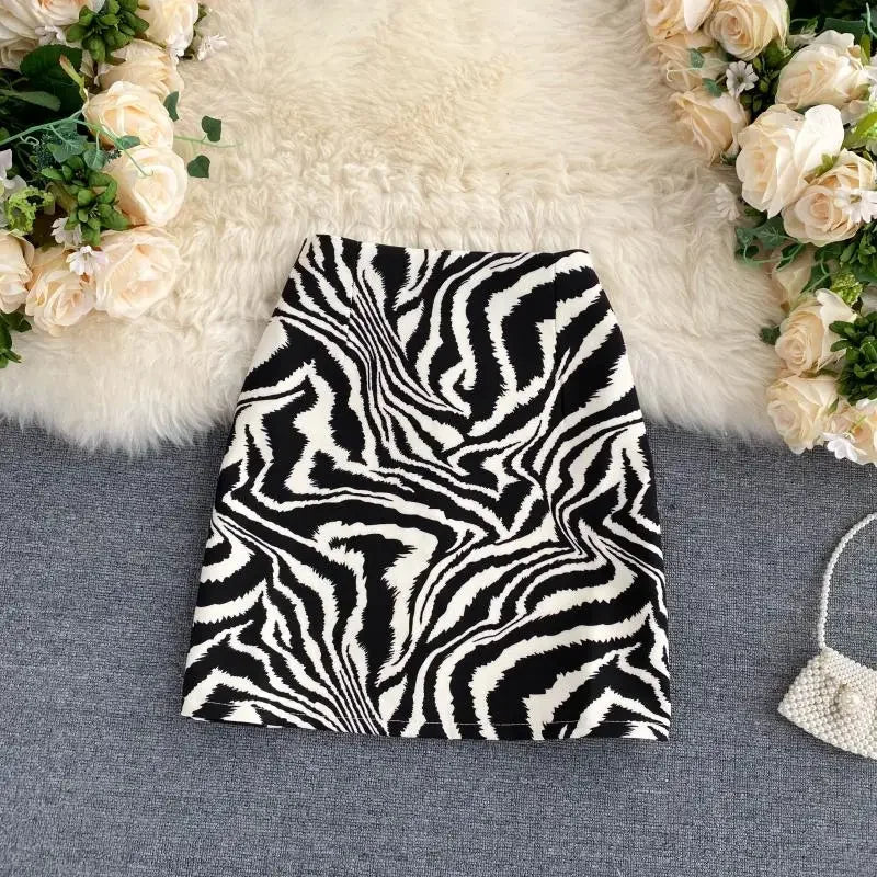 Leni - Eleganter Rock mit Zebramuster für einen stilvollen Look