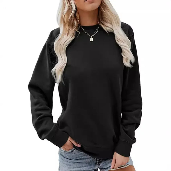 Warmer Weiches Winter Muster Elegante Damen Sweatshirt