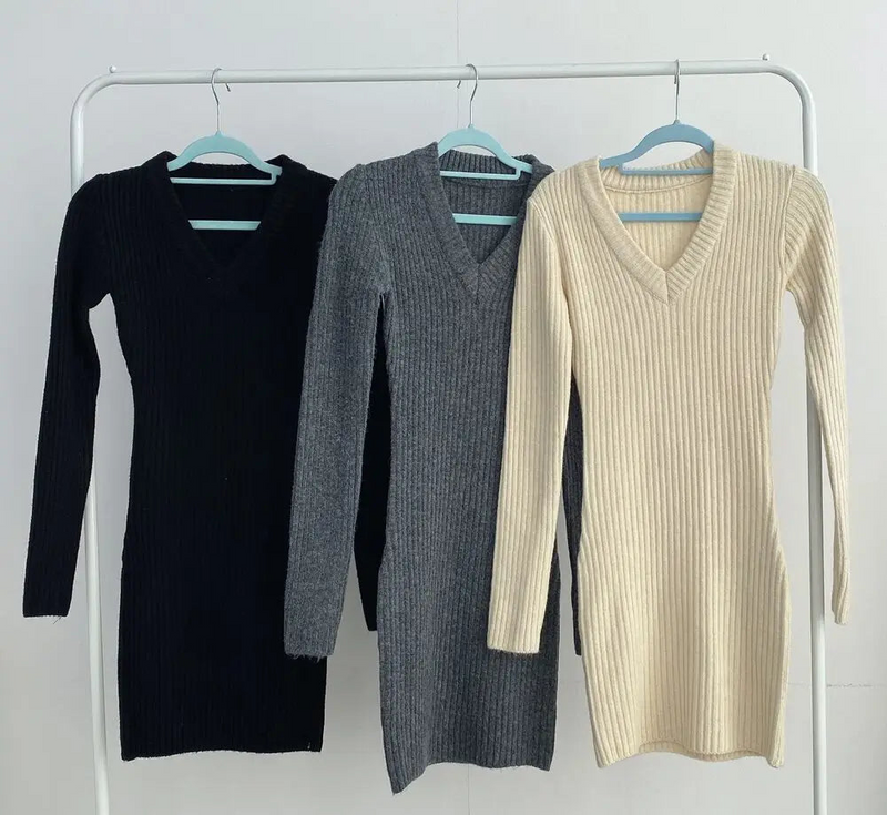 Elegantes Marita Strick-Slim-Kleid für besondere Anlässe