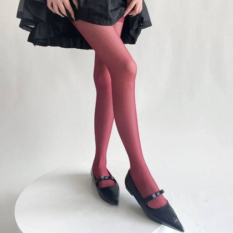 Weiche Schlanke Bunte Farben Damen Bequeme Strumpfhose