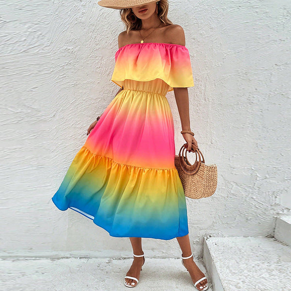 Schönes Off-Shoulder Mini Kleid