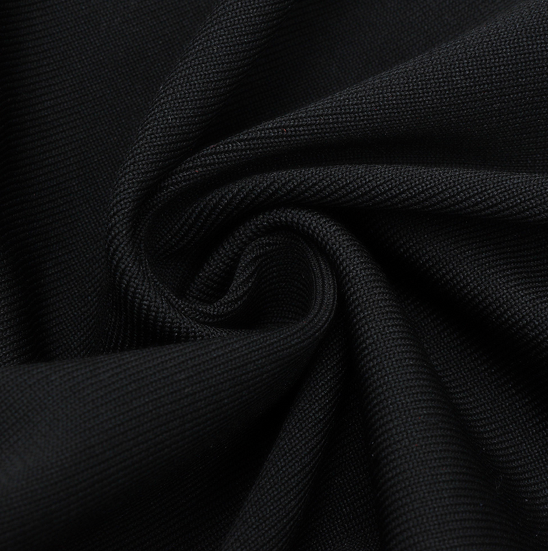 Elegantes Langärmliges, zweiteiliges Mini-Bandage-Kleid mit Herzausschnitt