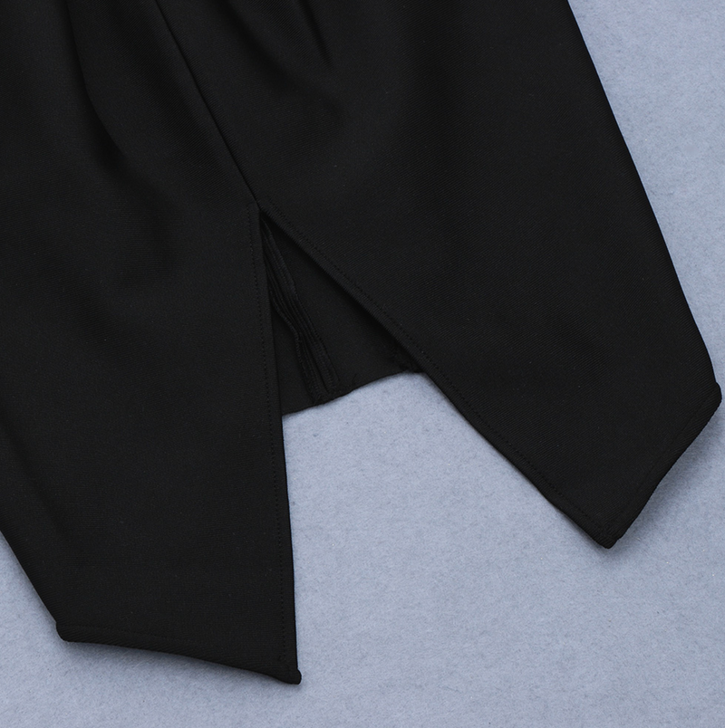 Elegantes Langärmliges, zweiteiliges Mini-Bandage-Kleid mit Herzausschnitt