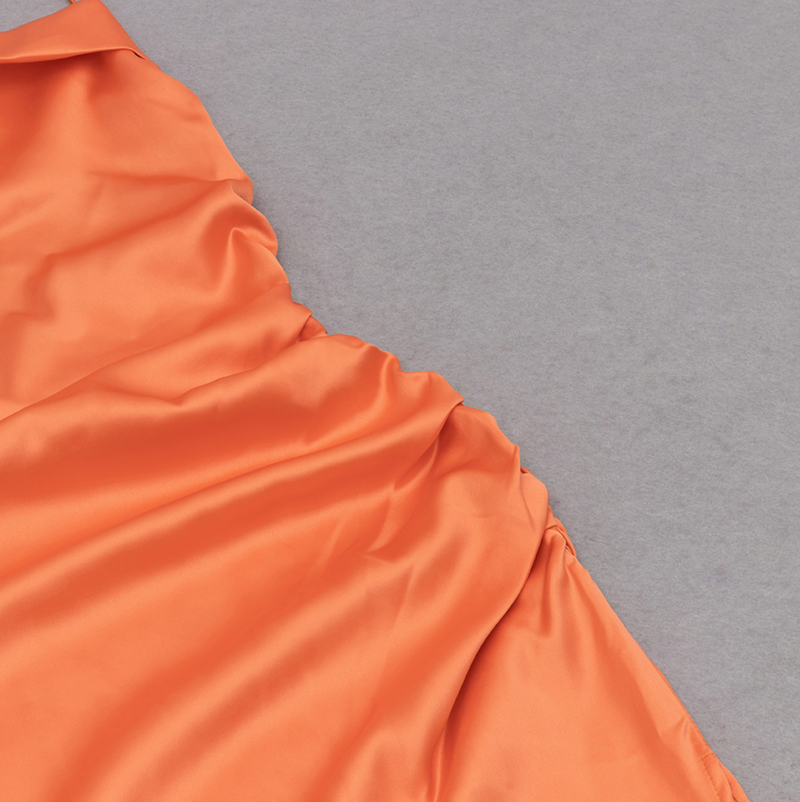 Elegantes Luisa Neckholder-Maxikleid aus Seide mit Stil