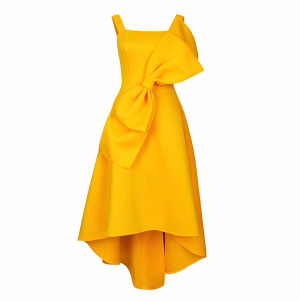 Elegantes Leichtes mit Schleifenverzierung für dich Kleid