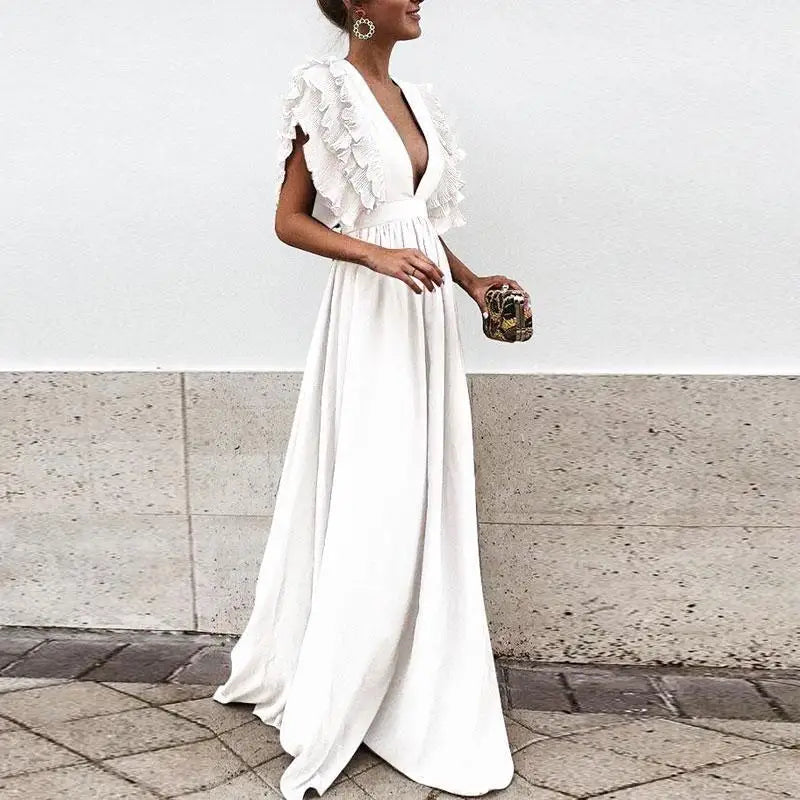 Bequemes und Elegantes Kleid mit gerafften Ärmeln für dich