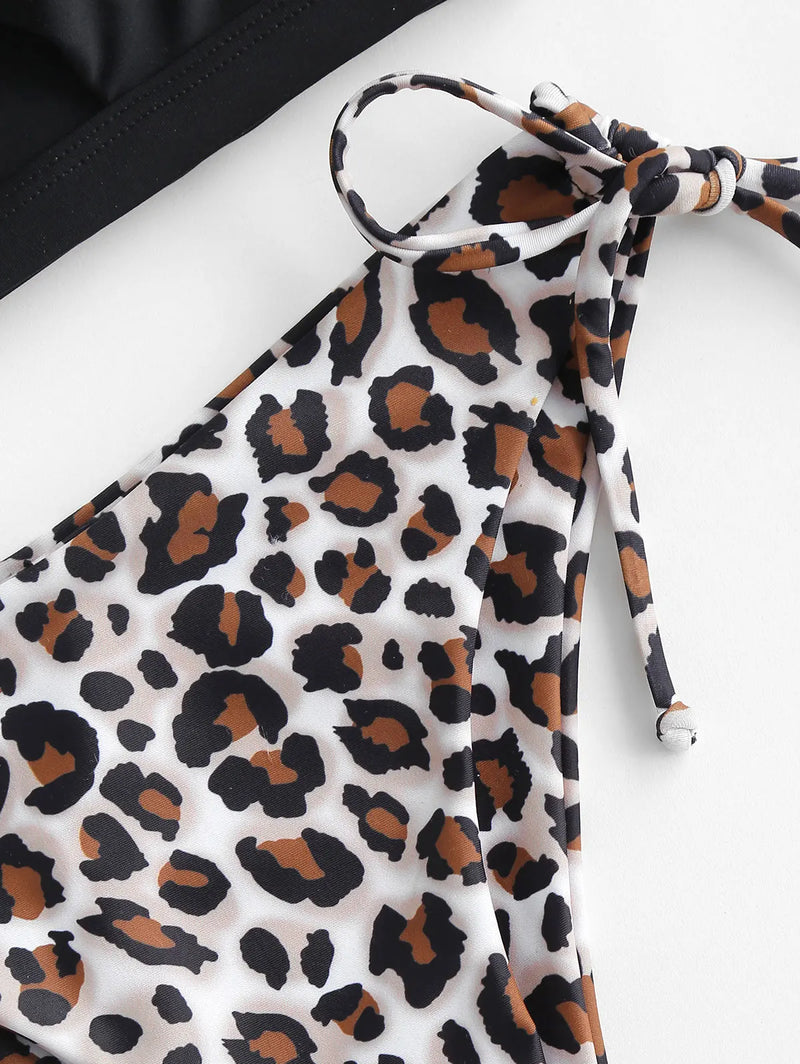 Bequemes und Elegantes Kleid mit Leoparden-Ausschnitt für dich