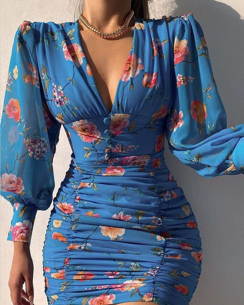 Bequemes und Elegantes Kleid mit Abstraktem Print für dich