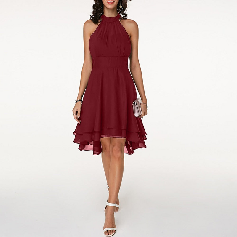 Schönes Leni Stilvolles Damenkleid mit charmanten Rüschen