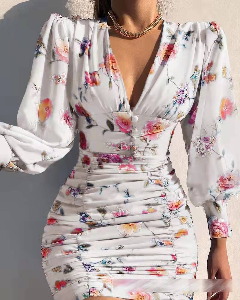 Bequemes und Elegantes Kleid mit Abstraktem Print für dich