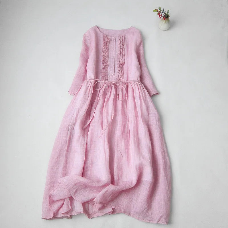 Bequemes, Elegantes Ruffles Kleid für jeden Anlass