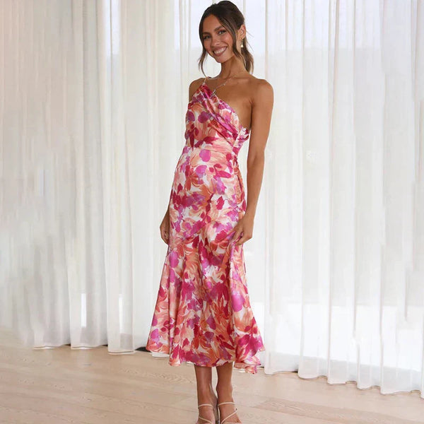 Weiches Kleid mit Blumenmuster für dich im Sommerstil