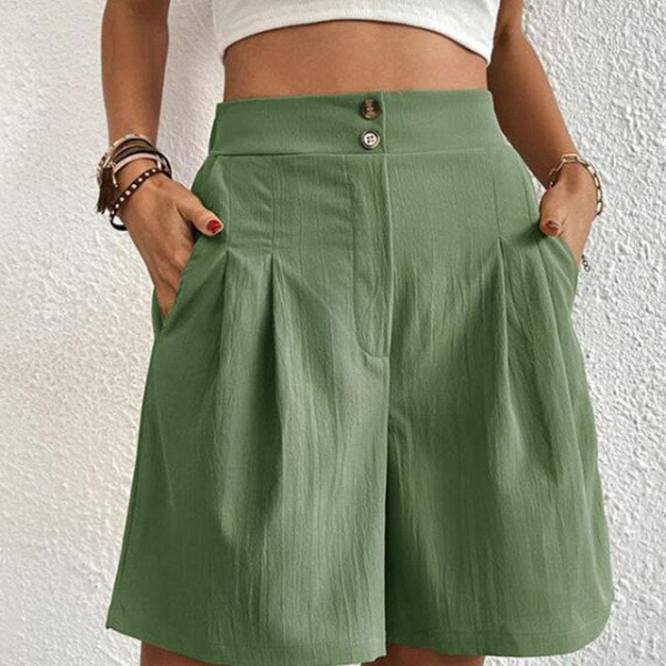 Anneliese – Stilvolle doppelt geknöpfte Shorts für einen eleganten Sommer-Look