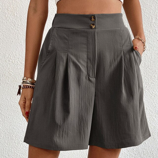 Anneliese – Stilvolle doppelt geknöpfte Shorts für einen eleganten Sommer-Look