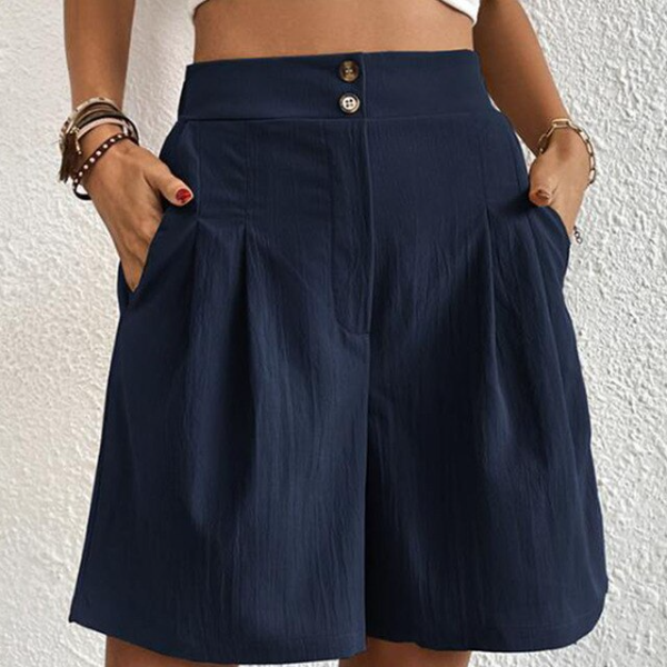 Anneliese – Stilvolle doppelt geknöpfte Shorts für einen eleganten Sommer-Look