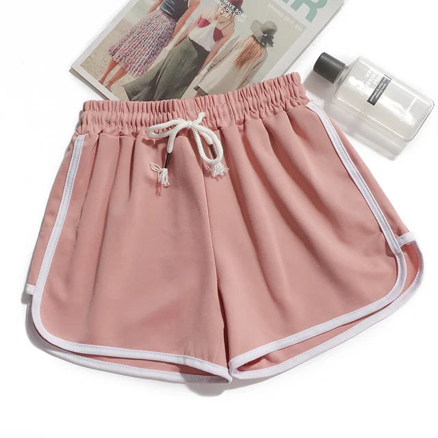 Irmgard – Luftige Damen-Streifenshorts mit elastischem Bund