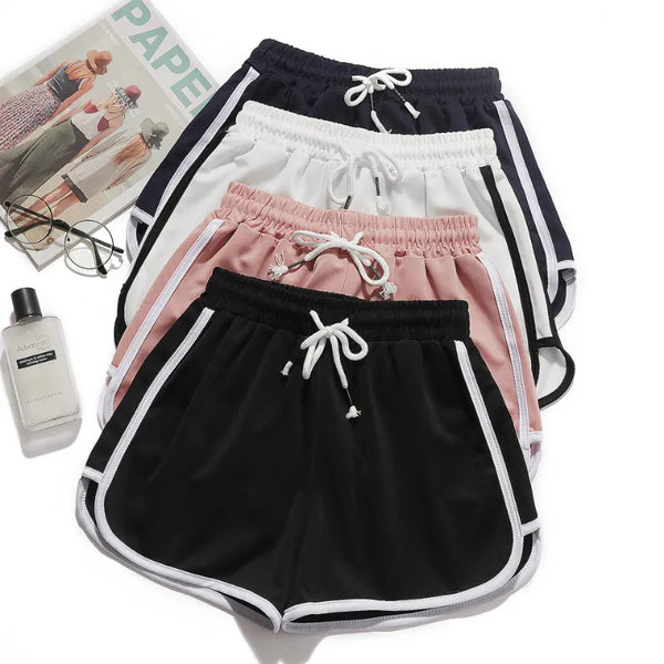 Irmgard – Luftige Damen-Streifenshorts mit elastischem Bund