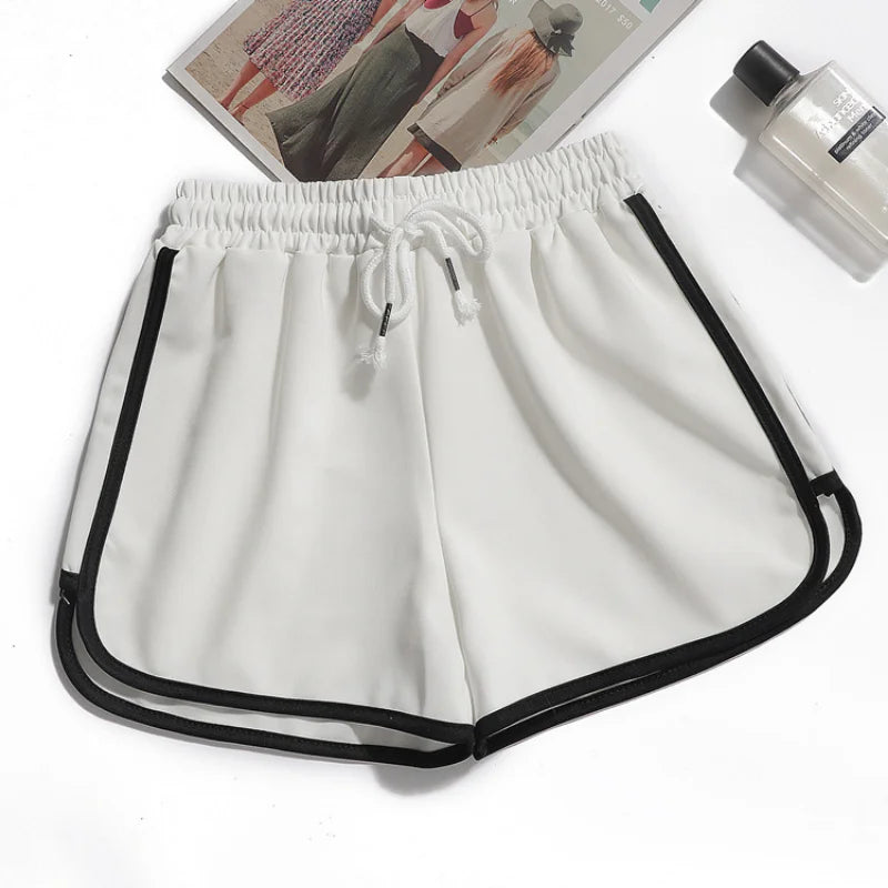 Irmgard – Luftige Damen-Streifenshorts mit elastischem Bund