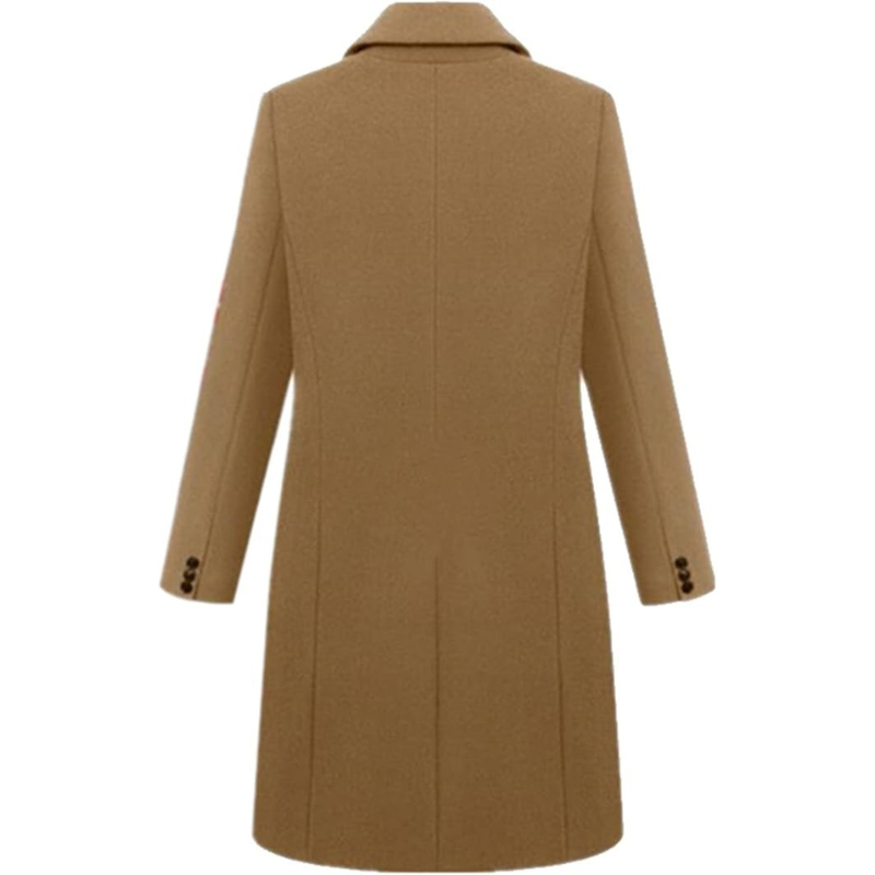 Warmer Wintermantel Für Damen Lange Passform Mantel