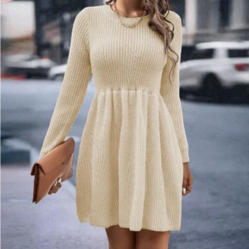 Bequemes Emma -Strick Mini Kleid für jeden Anlass
