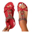 Weiche Sandalen mit Strass-Schmetterlingen für den Sommer