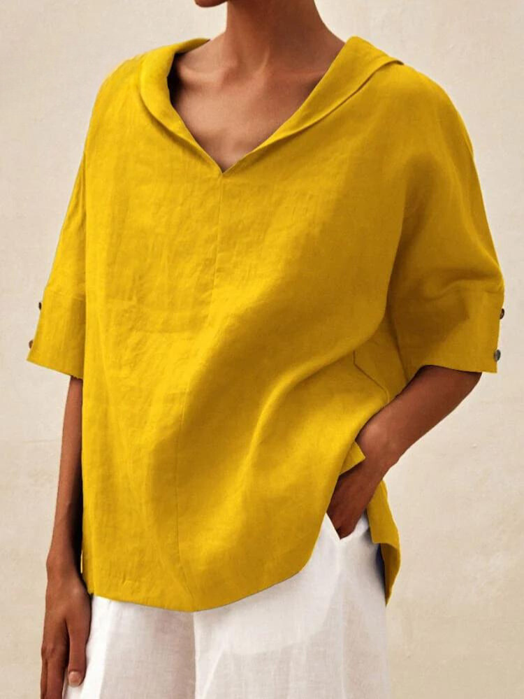 Isabella Casual – Damen V-Ausschnitt Shirt für Freizeit und Komfort