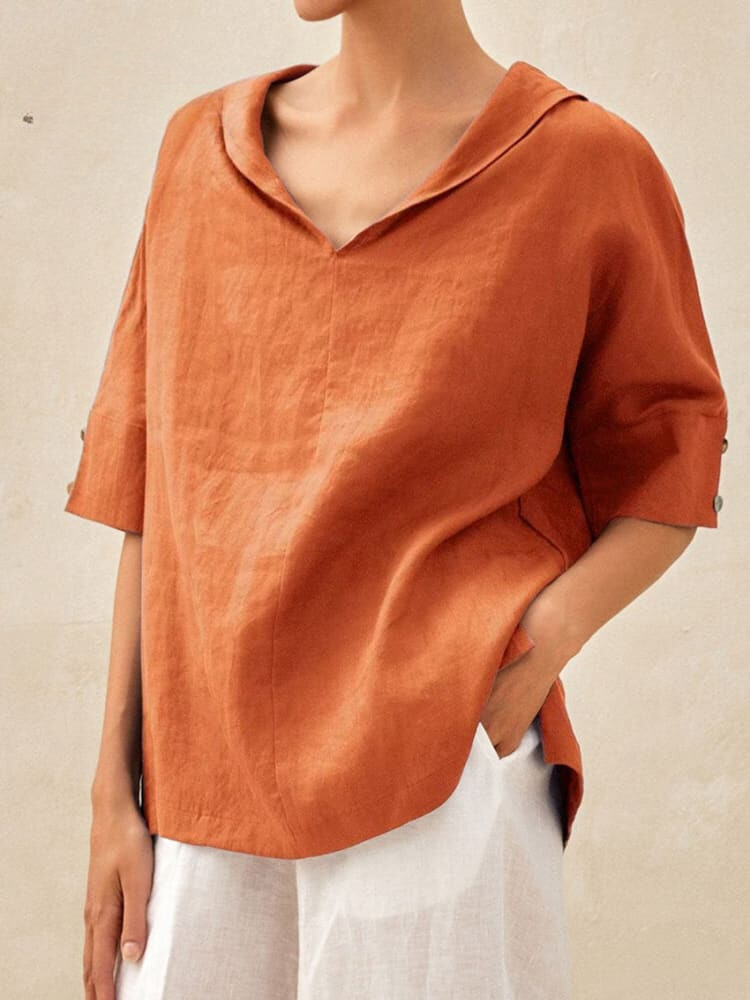 Isabella Casual – Damen V-Ausschnitt Shirt für Freizeit und Komfort