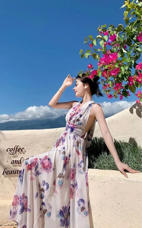 Elegantes Maxikleid Josefine für Damen mit fließendem Schnitt