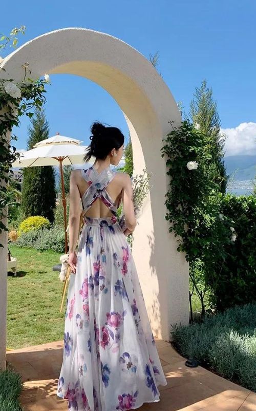 Elegantes Maxikleid Josefine für Damen mit fließendem Schnitt