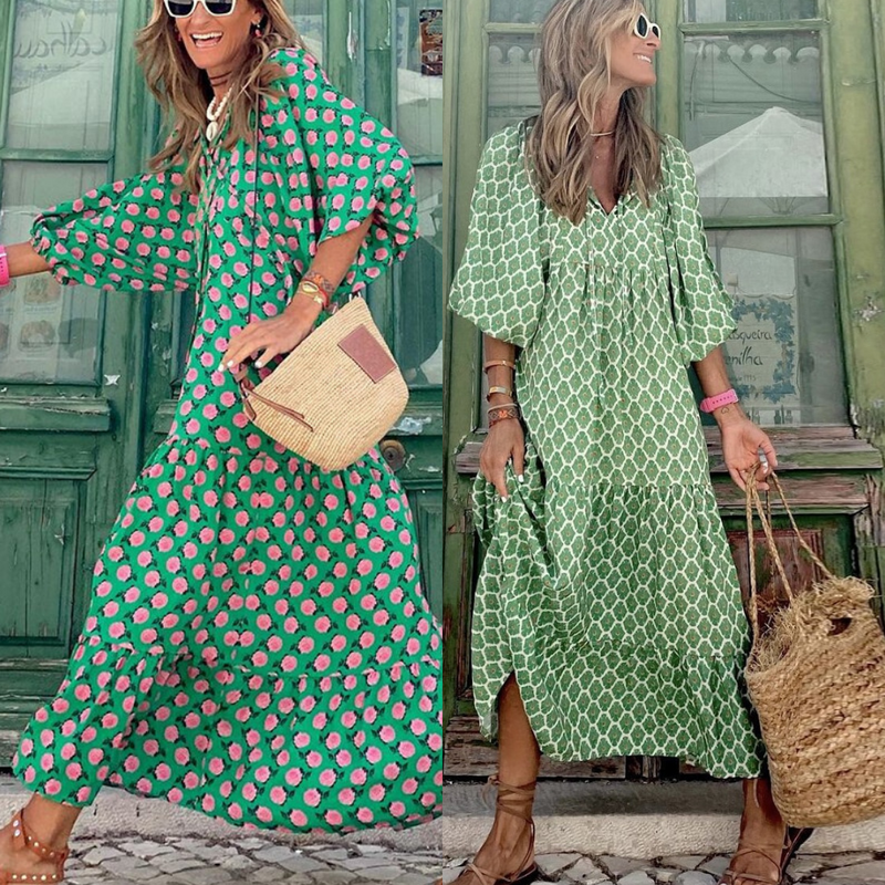 Weiches, Bequemes Sommerkleid in Grün für dich