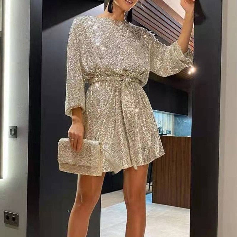 WOLF Lockeres Mini Partykleid für Elegante Anlässe