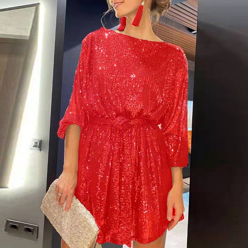 WOLF Lockeres Mini Partykleid für Elegante Anlässe