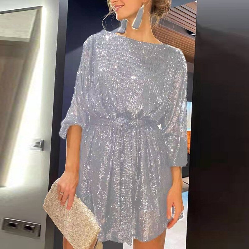 WOLF Lockeres Mini Partykleid für Elegante Anlässe