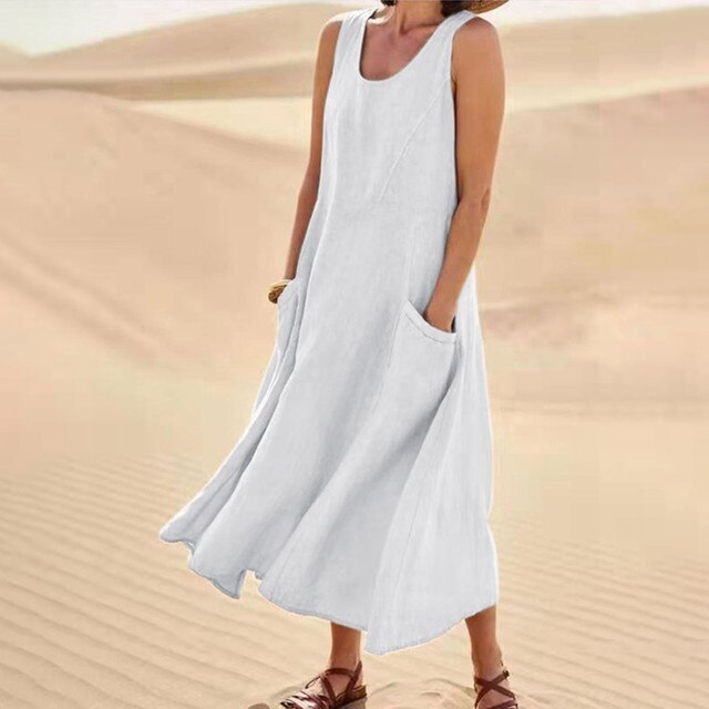 Weiches Sommer Taschenkleid für dich im Luftigen Stil