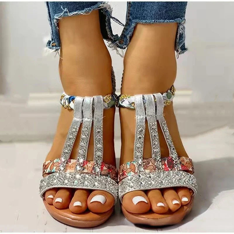 Bequeme und Elegante Leichtes Orthopädische Damen-Keilsandalen