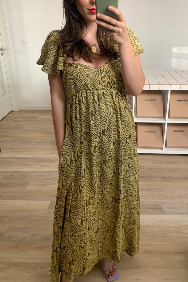 Bequemes - Zebragelb für dich, Schickes Kleid für Frauen