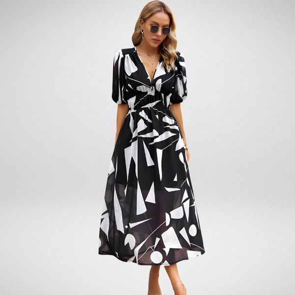 Thea - Charmantes Damenkleid mit V-Ausschnitt in Elegant
